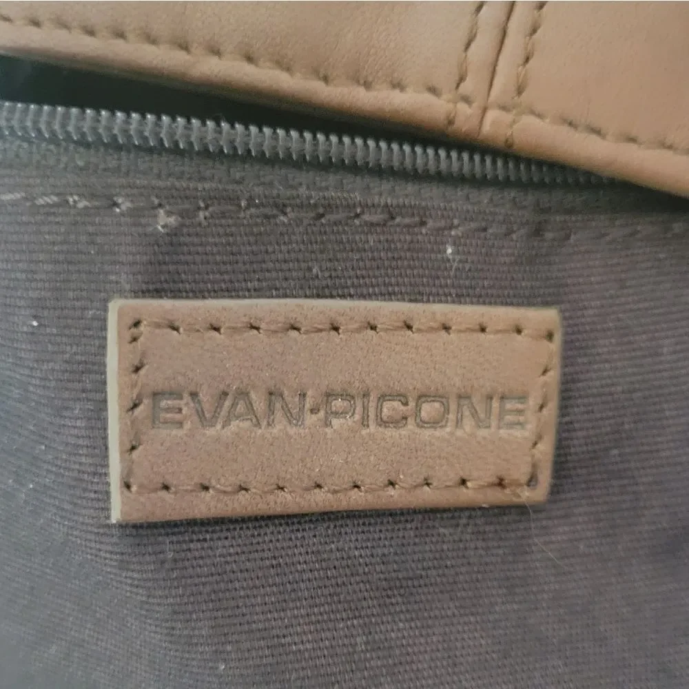Evan Picone Brown Leather Crossbody Purse